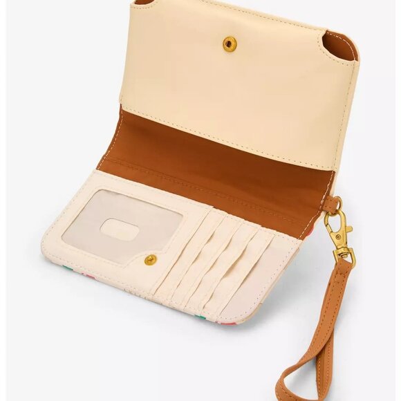 Loungefly Disney Pixar Up Wallet Carl & Ellie Christmas Tree Tech Wristlet New - Picture 3 of 4